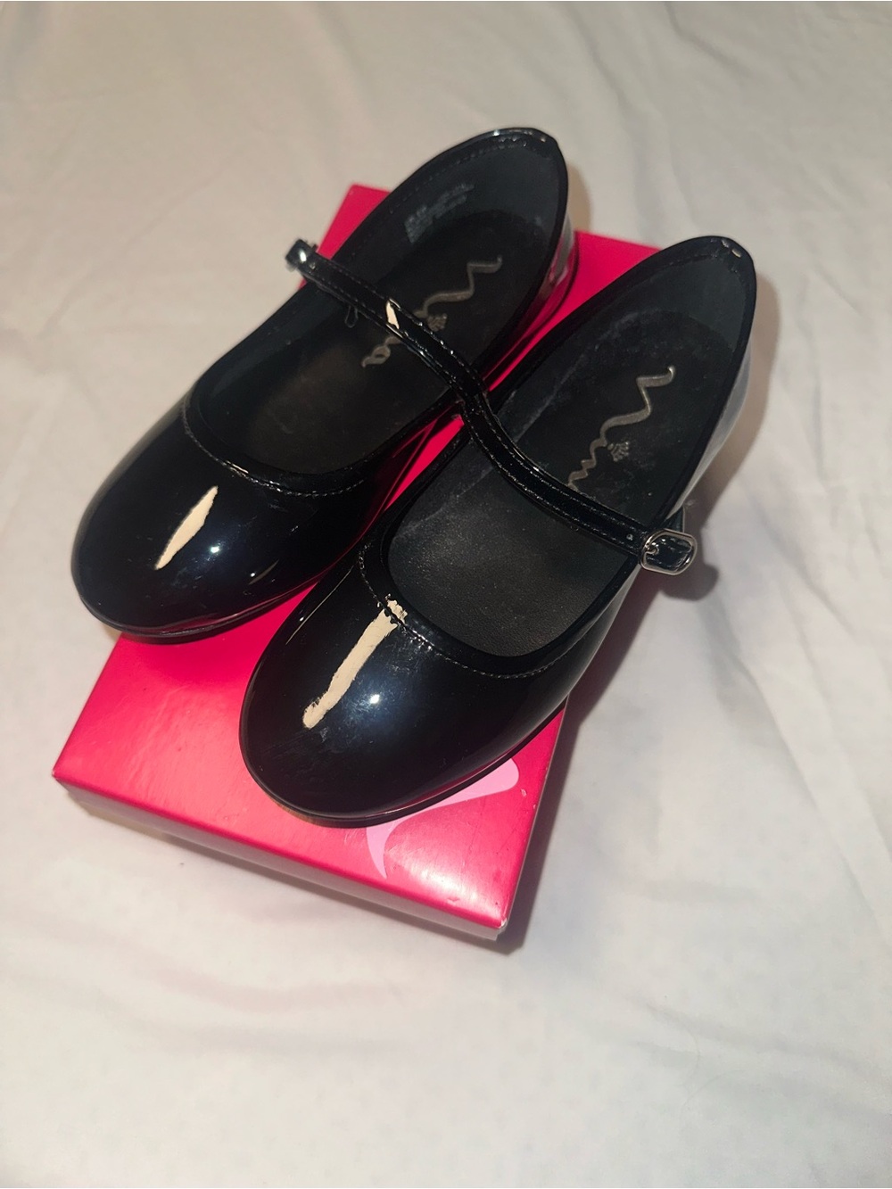 Nina Shoes Black Patent Mary Jane with Buckle